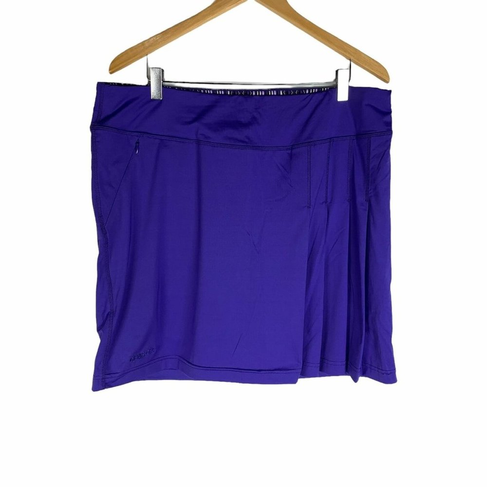 Chase54 Purple Golf Skort Pleated Pockets Stretch Skirt Shorts Preppy Tennis 10